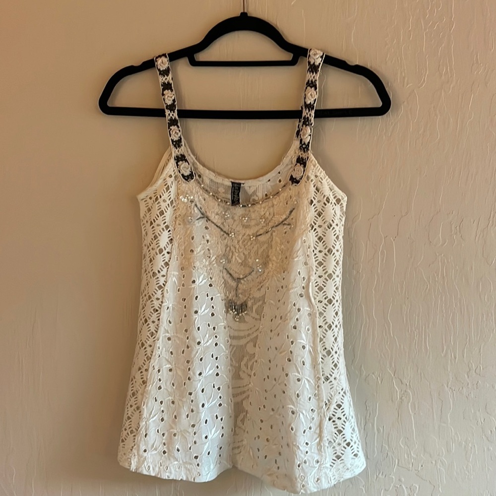 Free People Beautiful Tank Top with beaded details